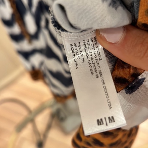 Vix Paula Hermanny Multi Animal Print Cover Up Dress Size Medium - Picture 3 of 3